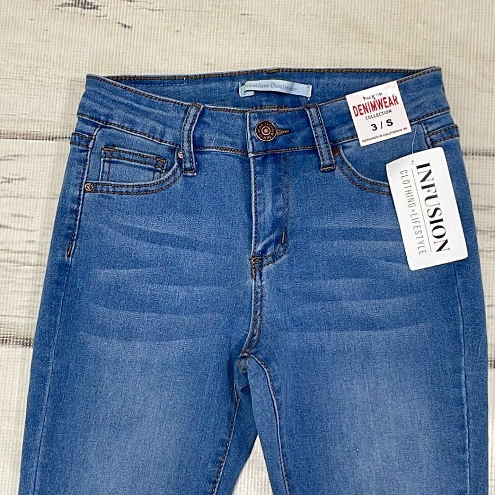 Premium Denimwear Collection NWT Jeans Wash Skinny Blue Denim 3 Small S - Picture 5 of 11